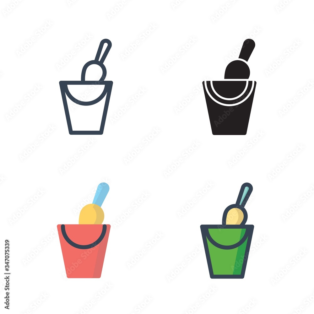 cold beer in bucket icon vector illustration for website and graphic design cold beer in bucket icon vector illustration for website and graphic design