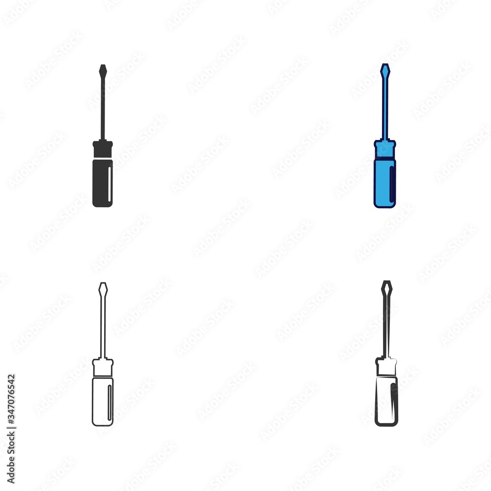 Obraz premium screw driver icon vector illustration design
