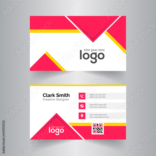 Abstract Corporate Business card Template Design.