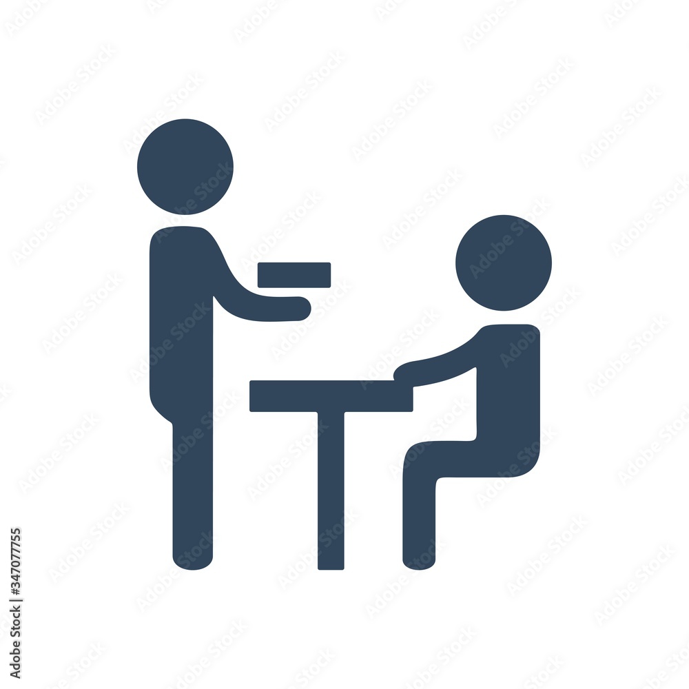 Group of business people working in office and talking. Flat icon design. Group of business people working in office and talking. Flat icon design.