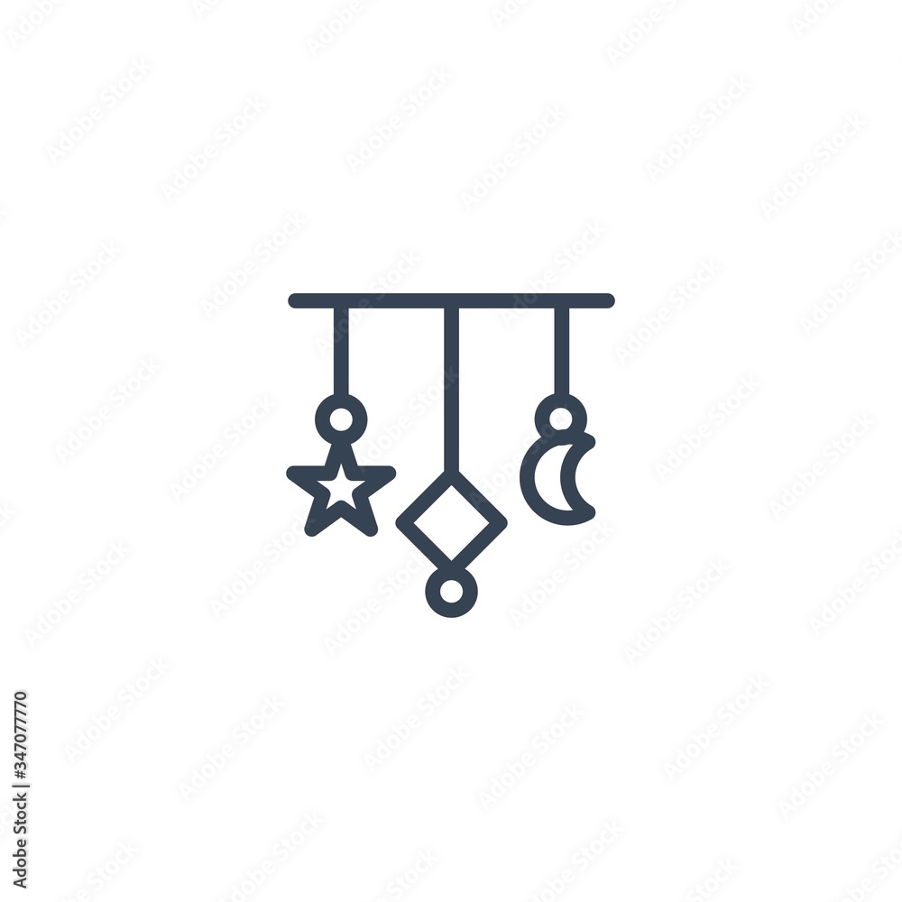 baby hanging toys icon vector illustration for website and graphic design baby hanging toys icon vector illustration for website and graphic design
