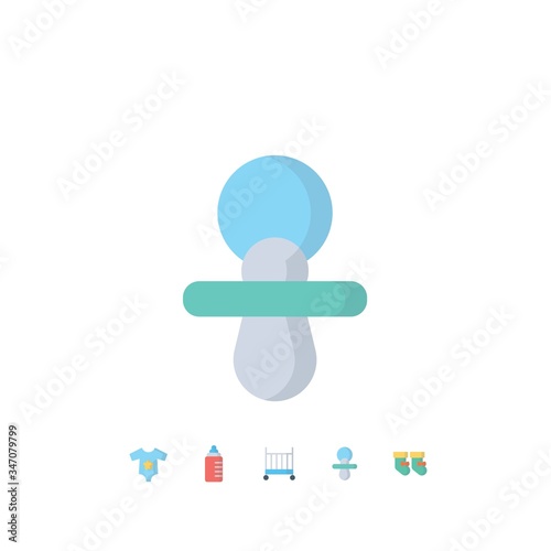 pacifier icon vector illustration for website and graphic design