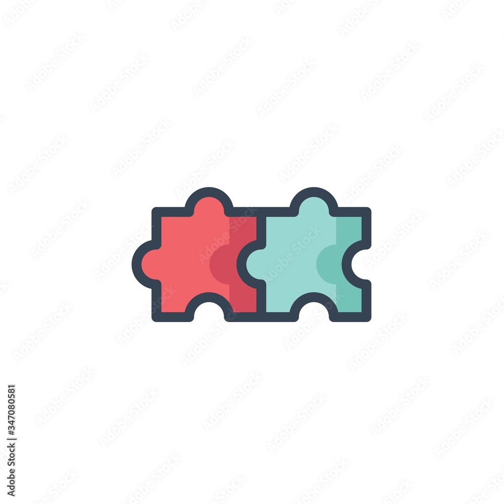 puzzle icon vector illustration for website and graphic design