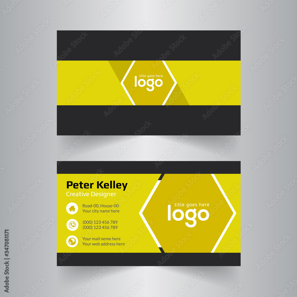 Abstract Corporate Business card Template. Abstract Corporate Business card Template.