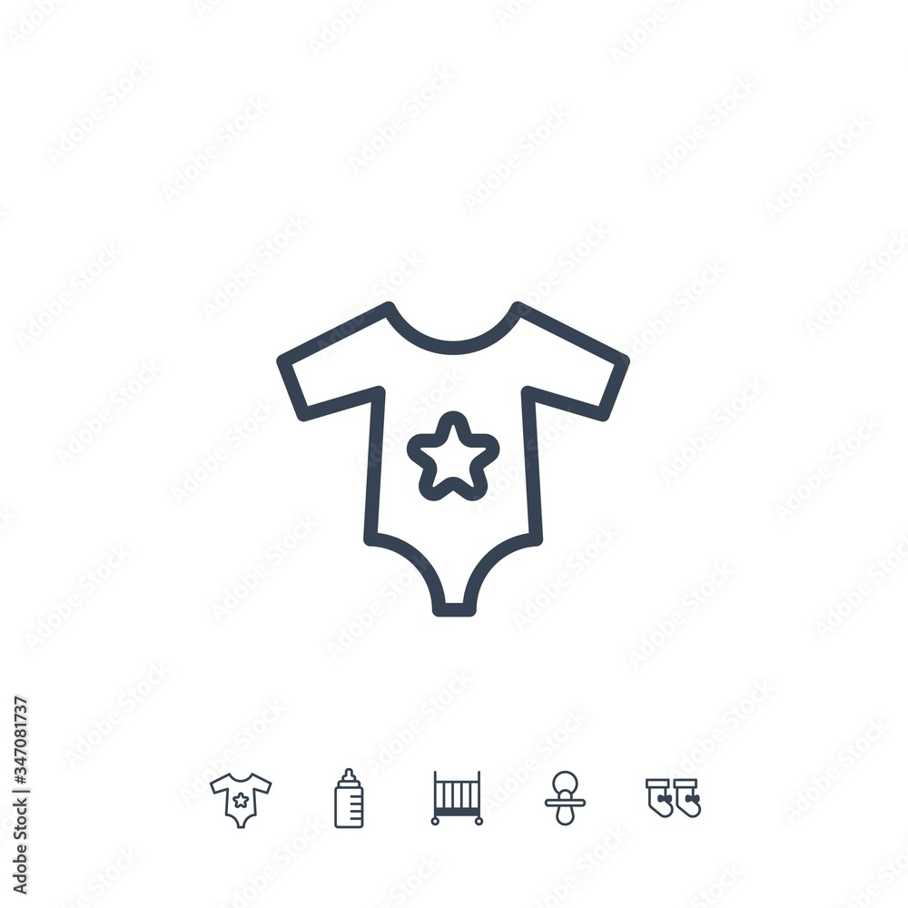 baby body suit icon vector illustration for website and graphic design baby body suit icon vector illustration for website and graphic design