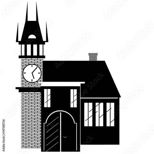 clock tower vector