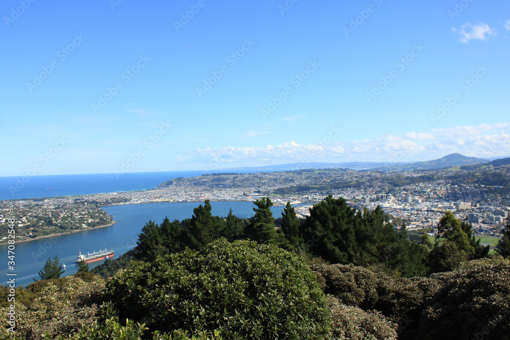  【 Signal Hill in Dunedin 】view from the sea