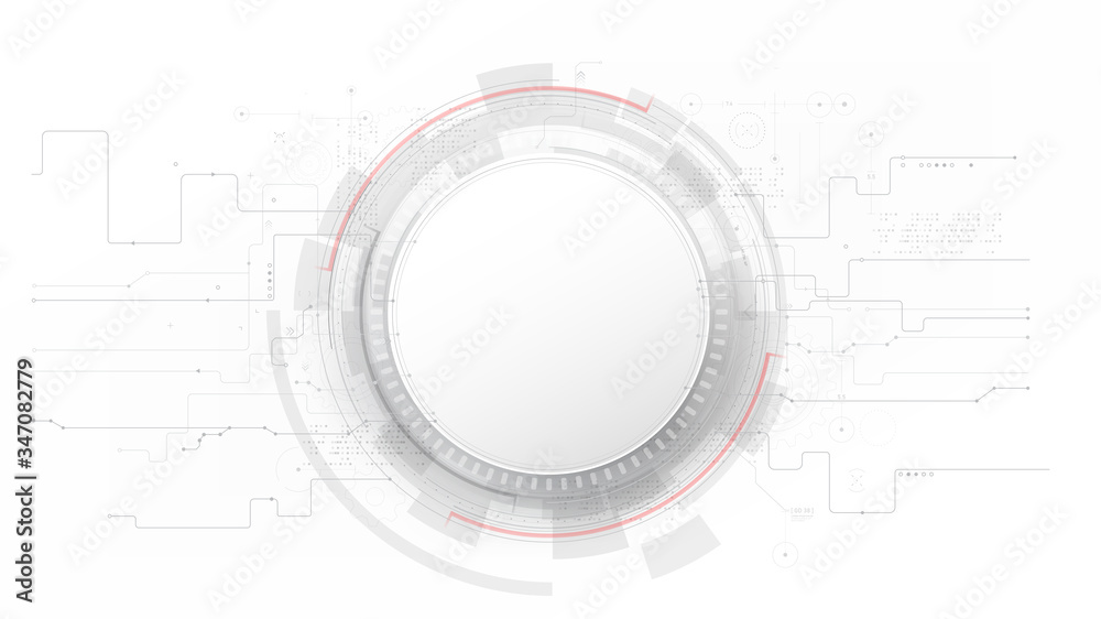 Futuristic and technology grey with a white abstract background 001