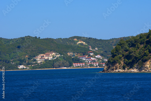  Skiathos Island, Greece. summer 2020, beaches and seascape