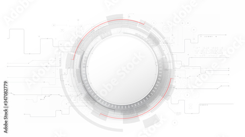 Futuristic and technology grey with a white abstract background 001