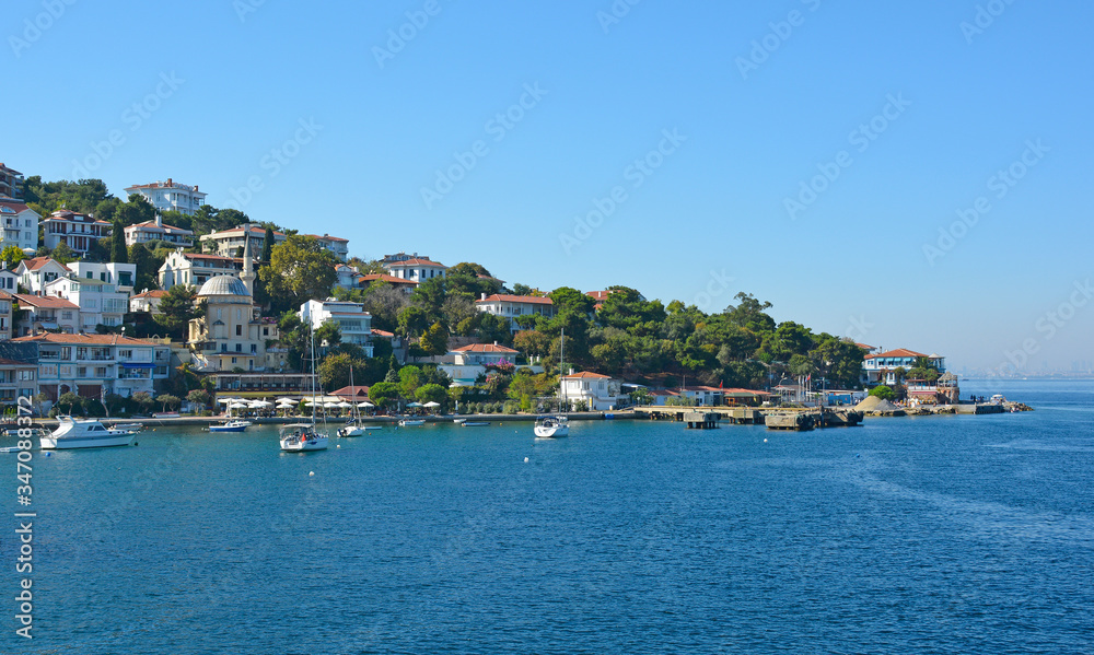 Burgazada, one of the Princes' Islands, also called Adalar, in the Sea of Marmara off the coast of Istanbul
