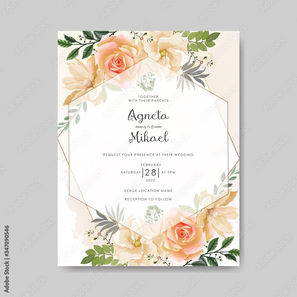 beautiful and elegant wedding invitation template beautiful and elegant wedding invitation template