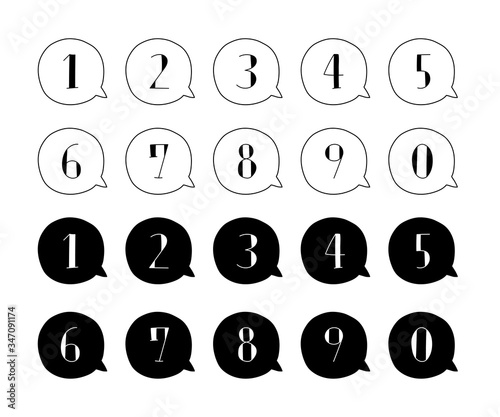 手描きの数字のイラストのセット シンプル かわいい Stock ベクター Adobe Stock 手描きの数字のイラストのセット シンプル かわいい Stock ベクター Adobe Stock
