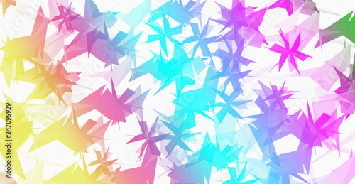 abstract shapes colorful background design texture on white background.