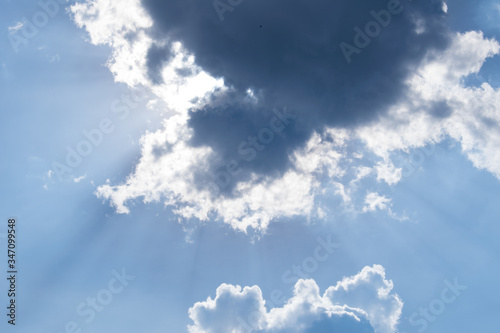 landscape of clouds on the blue sky in daytime 