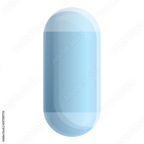 White antibiotic dose icon. Cartoon of white antibiotic dose vector icon for web design isolated on white background