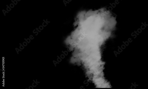 White smoke and fog smoke effect