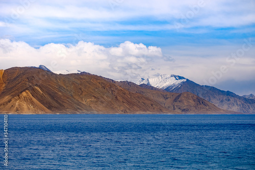 Landscape view of Pangong Lake (Pangong Tso)