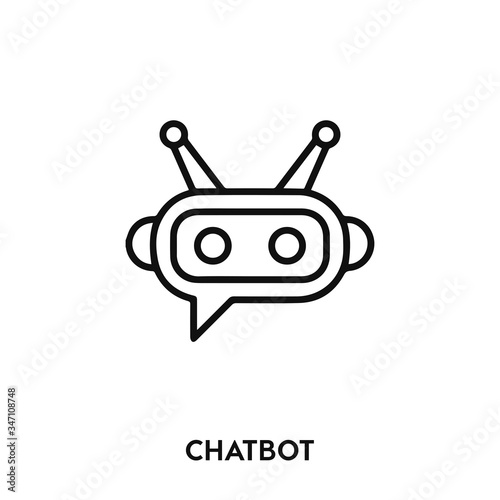 chatbot icon vector. chatbot sign symbol