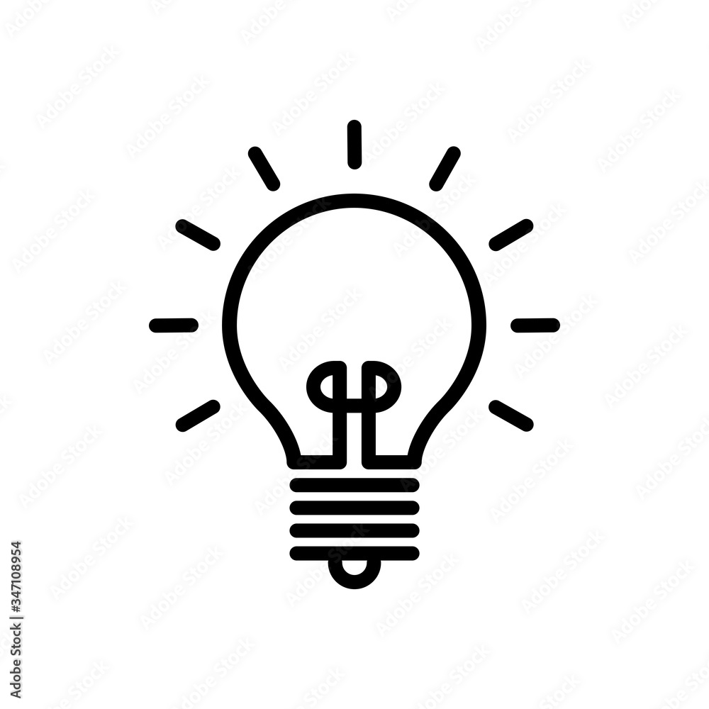 Light Bulb Icon Design Vector Template Light Bulb Icon Design Vector Template