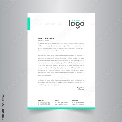 Business style letter head templates for your project design.