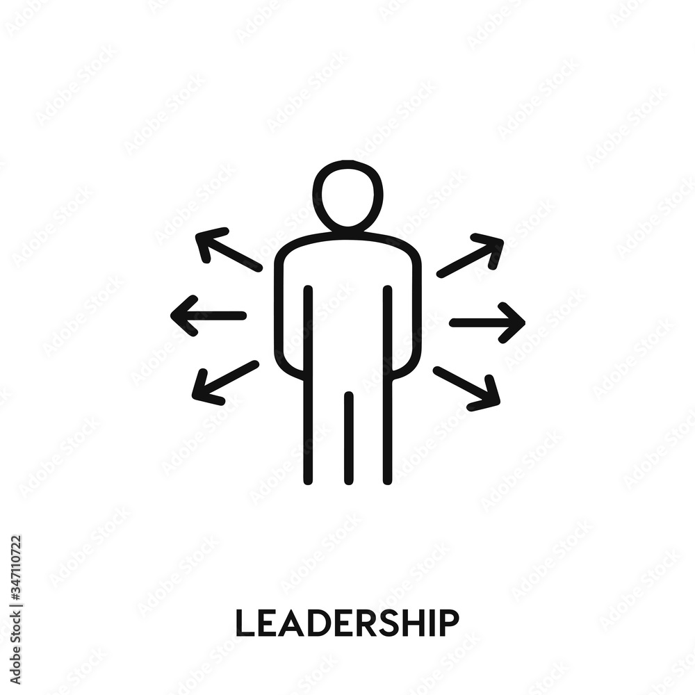 leadership icon vector. leadership sign symbol leadership icon vector. leadership sign symbol