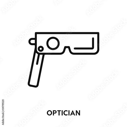 optician icon vector. optician sign symbol