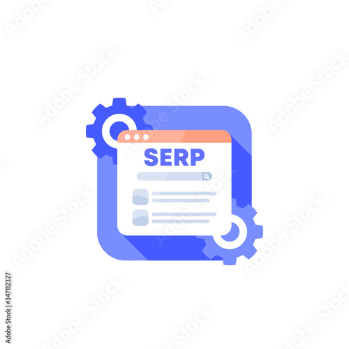 serp vector icon, seo concept