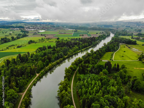 river reuss in switzerland 