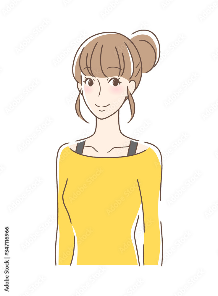 笑顔の女性
