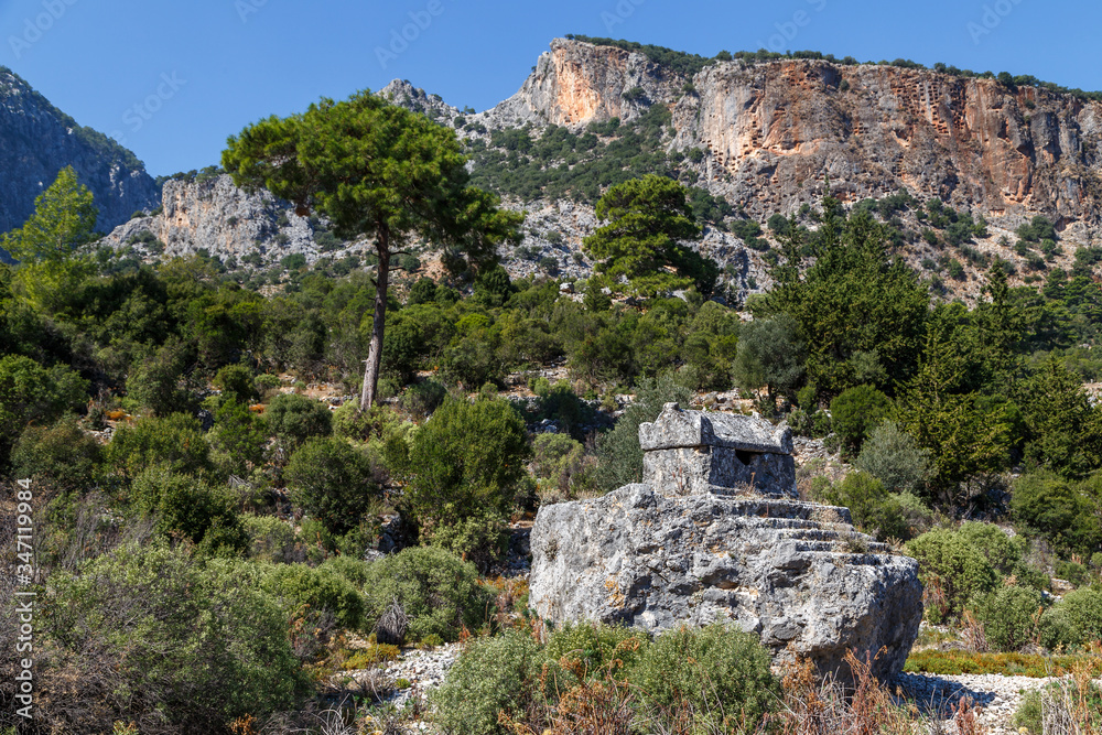Fototapeta premium Ruins of Pinara ancient city, Turkey