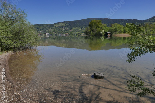 Frühling am Schliersee in Oberbayern, Germany
