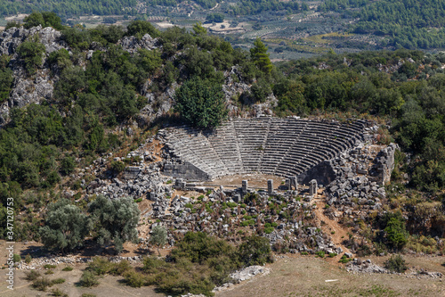 Ruins of Pinara ancient city, Turkey photo