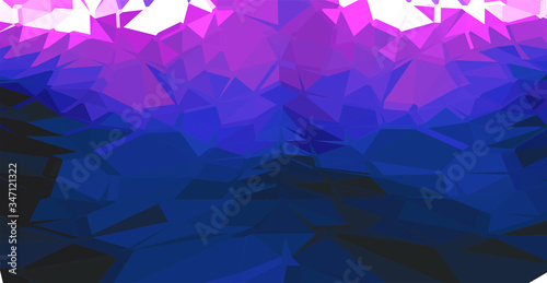 Grunge abstract purple background of triangles and rectangles symbolizing a fork at the end of the road