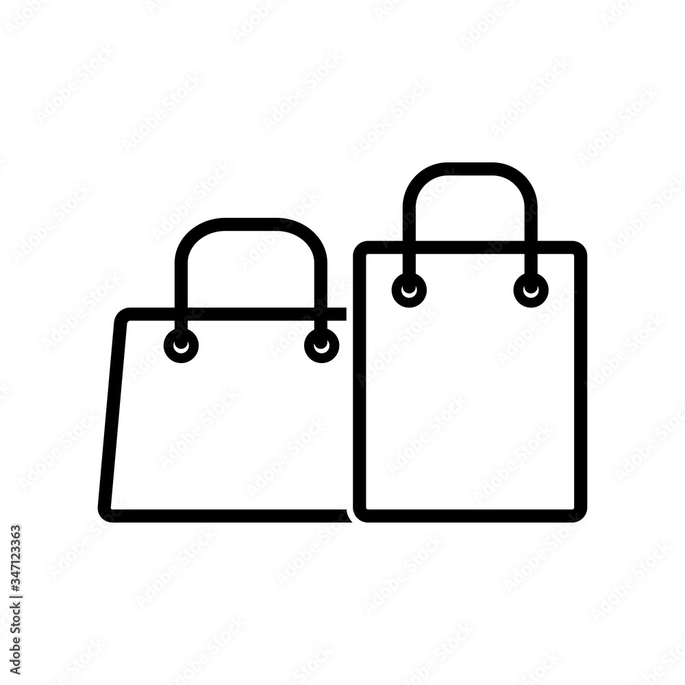 shopping bag - paper bag icon vector design template shopping bag - paper bag icon vector design template