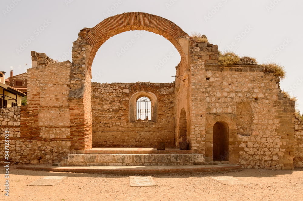 High Altar Of The Church Of Saint Peter In Ruins In Hita. July 23, 2019. Hita Guadalajara Castilla La Mancha. Spain. Travel Tourism Holidays