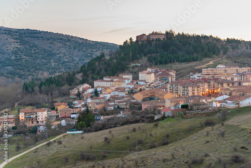 View of Soria from Los Cuatro Vientos lookout (Soria, Spain).