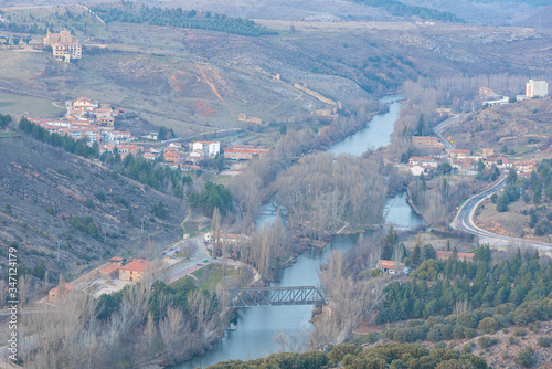 Duero river in Soria, Spain.