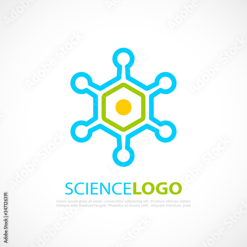Abstract science logo vector design
