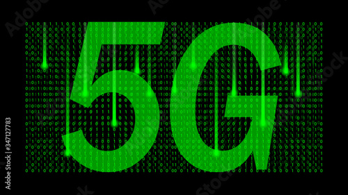 Big data binary code flow through 5g mobile networking