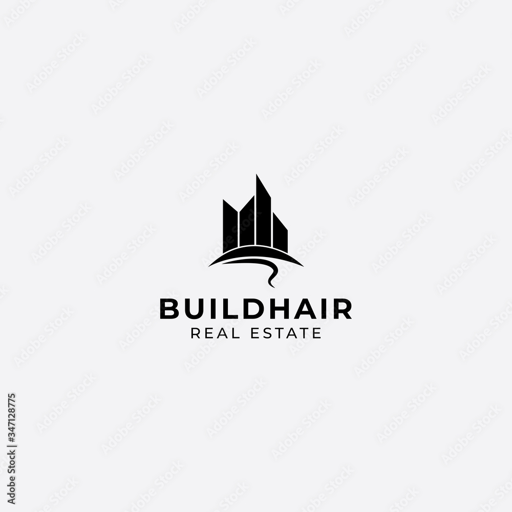 building company logo design with simple sttyle