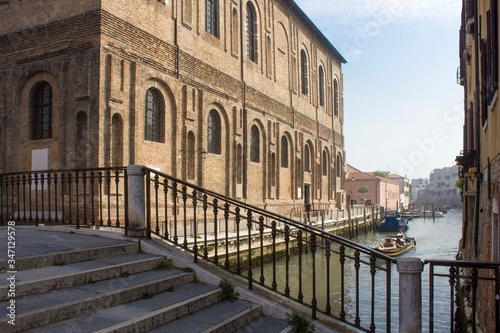 The historical building of Scuola Grande della Misericordia in Venice  Italy