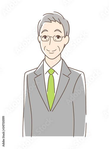 笑顔の男性