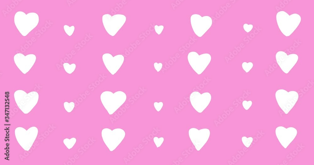 Heart white loop motion on pink background, Hand drawn in a cute doodle style for use in work of happiness and lovers on special days. Heart white loop motion on pink background, Hand drawn in a cute doodle style for use in work of happiness and lovers on special days.