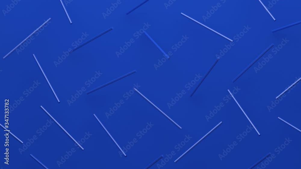 Abstract 3d render, blue background design, seamless looped 4k animation