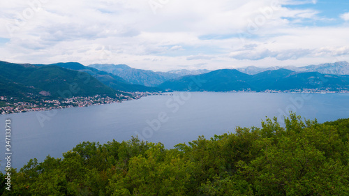 Fototapeta Naklejka Na Ścianę i Meble -  Cloudy Bay of Kotor, Montenegro.
