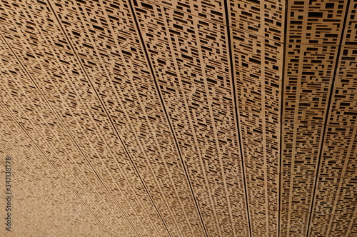 beige letter texture of a ceiling in arabic Moroccan style
