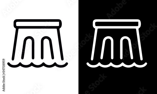 Industry Icons vector design black and white 