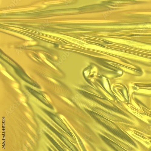 Golden flow texture art metal plate abstract background