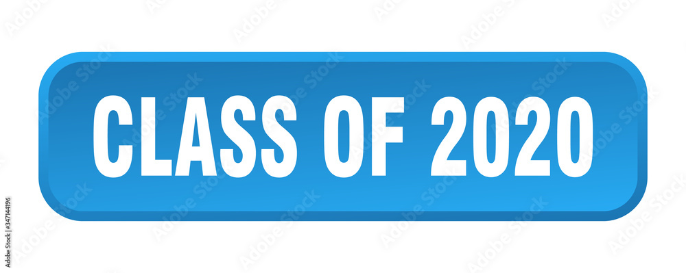 class of 2020 button. class of 2020 square 3d push button